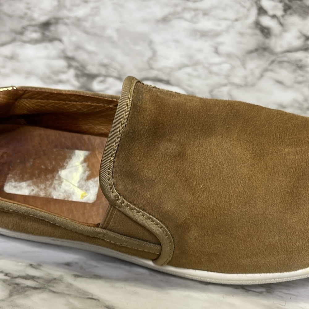 UGG Jass Slip On Suede Sneakers Shoes Gold Brown Chestnut Womens Sz 9 - Picture 6 of 14